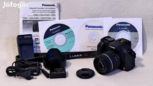 Panasonic G6 + 14-42 ois F3,5 + cd leírás.stb 600 expo!!!