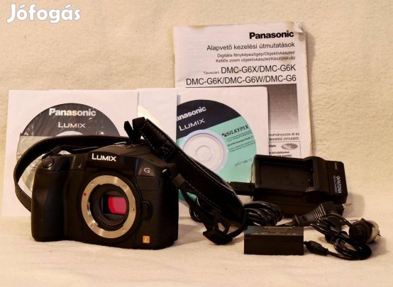 Panasonic G6 váz és tartozékai 600 expo!!!