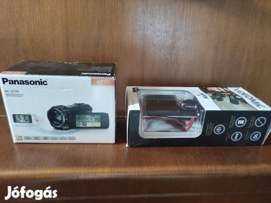 Panasonic HC-V770 kamera és mikrofon