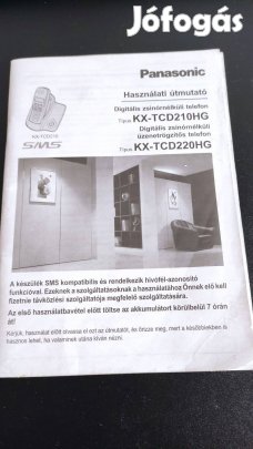 Panasonic Kx-TCD210HG digítális zsinór nélküli telefon, magyar nyelvű