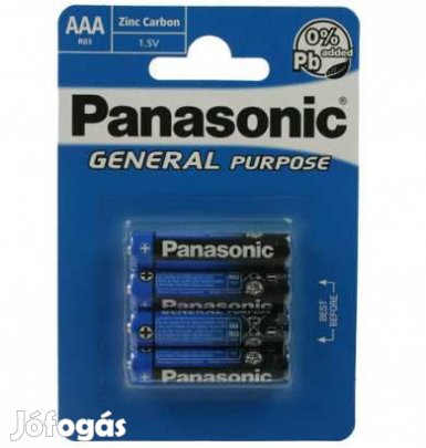 Panasonic R3 AAA ceruzaelem 4 db  (2881)