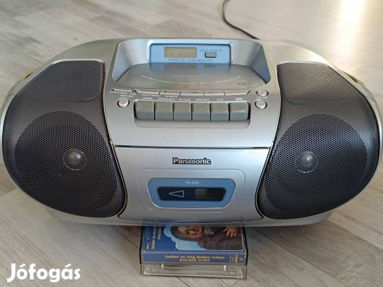 Panasonic RX-D26 boombox rádió magnó a távoli FM adókat is veszi
