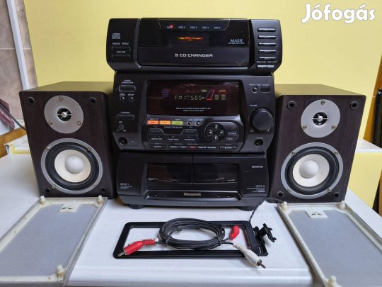 Panasonic SA-CH74 mini Hi-Fi Lenco hangfalakkal! Jó hang!