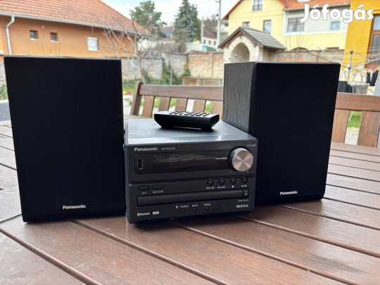 Panasonic SC-PM250EG-K Mini Hifi - Bluetooth, USB, CD - Újszerű!