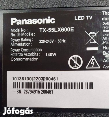 Panasonic TX-55LX600E 4K UHD Smart android LED tv
