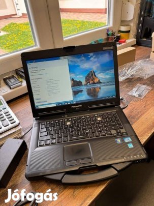 Panasonic Toughbook CF-53 2. gen. I5 katonai laptop (4X2500Mhz, 8 GB)