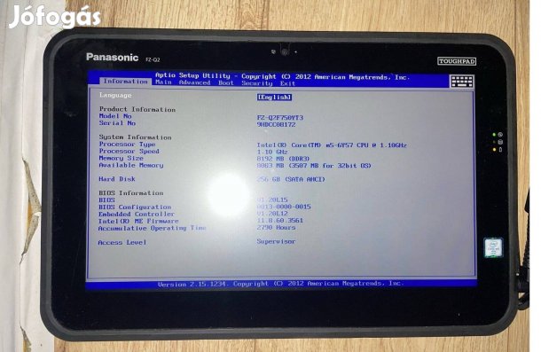 Panasonic Toughpad Q2 - ütésálló tablet- 12,5" kijelzővel - 2 db