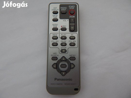 Panasonic Video Camera N2Qaec000017 Tipusú Videókamera Távirányító