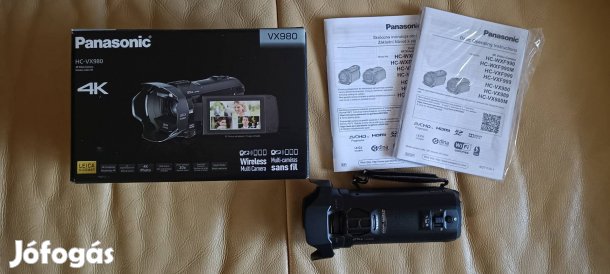 Panasonic Vx980 4K videó kamera eladó.