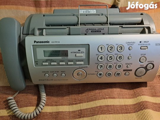 Panasonic,digitális,jsngrögzítős fax.