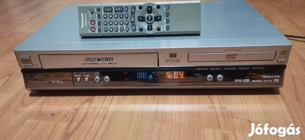 Panasonic hifi sztereó videómagnó DVD combo távirányítóval