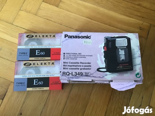 Panasonic recorder, ajándék kazettákkal