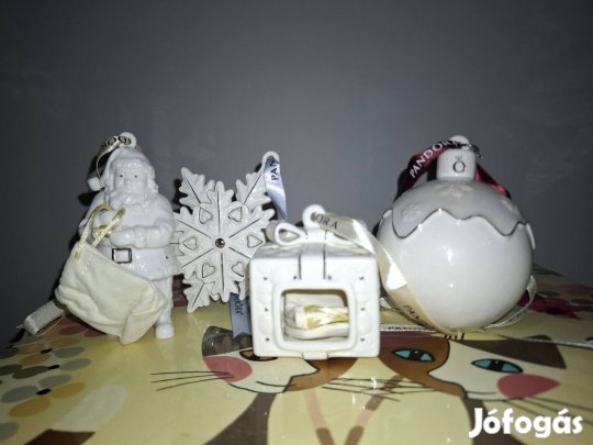 Pandora karácsonyi ajándék fadísz kollekció 4 db egybe