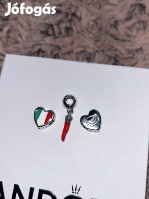 Pandora olasz szív Charm új 