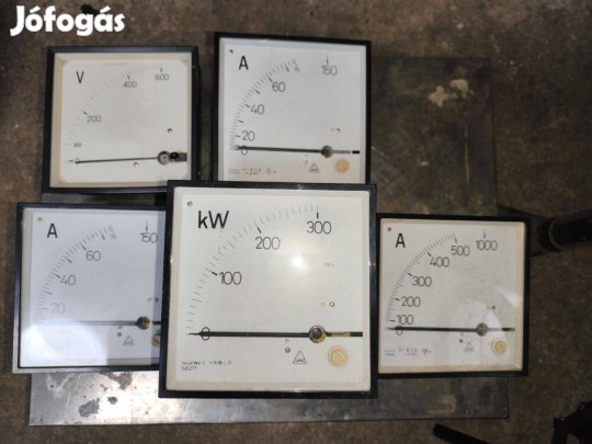 Panelműszer 5db egyben erősáramhoz áron alul