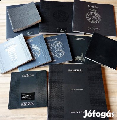 Panerai Special Editions és éves katalógus gyűjtemény /1997-2012/eladó