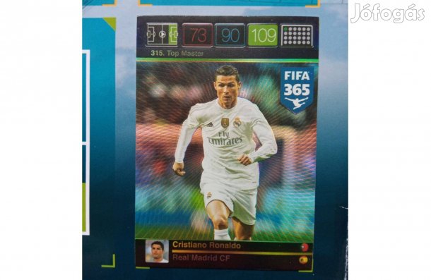 Panini FIFA 365 2015 Cristiano Ronaldo (Real Madrid) Top Master kártya