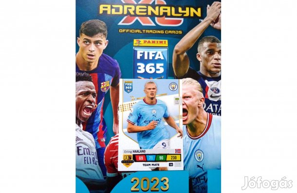 Panini FIFA 365 2023 Adrenalyn Haaland Team Mate focis kártya