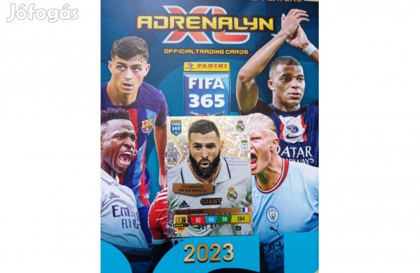 Panini FIFA 365 2023 Adrenalyn Kevin Benzema Giant focis kártya
