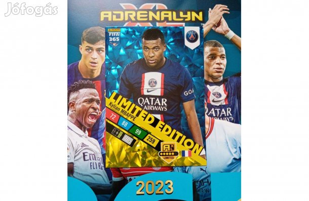 Panini FIFA 365 2023 Adrenalyn Mbappé XXL Limited kártya