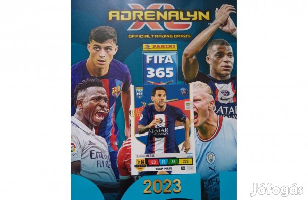 Panini FIFA 365 2023 Adrenalyn Messi Team Mate focis kártya