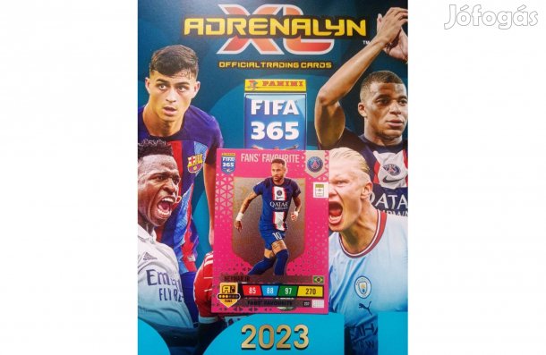 Panini FIFA 365 2023 Adrenalyn Neymar Fans Favourite focis kártya