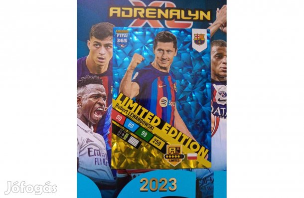 Panini FIFA 365 2023 Lewandowski XXL Limited focis kártya