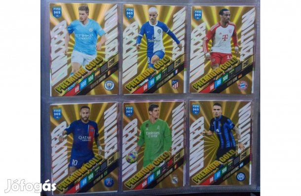 Panini FIFA 365 2024 Adrenalyn Prémium Gold Limited focis kártya