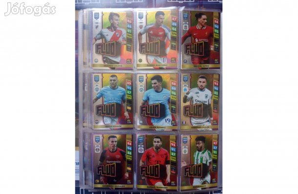 Panini FIFA 365 2025 Adrenalyn Glow Fluo focis kártya