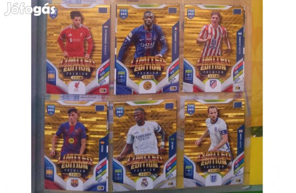 Panini FIFA 365 2026 Adrenalyn Premium Gold Limited kártya