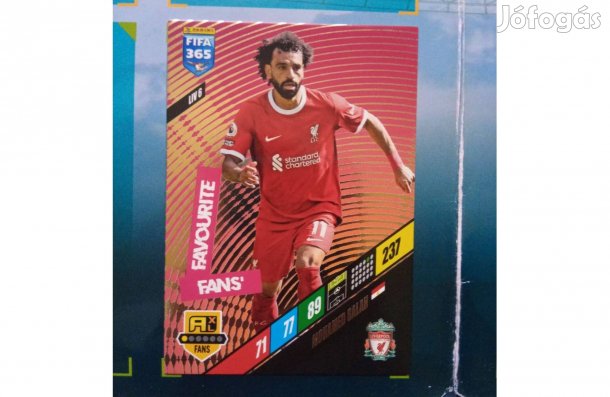 Panini FIFA 365 Adrenalyn 2024 Mohamed Salah fans focis kártya