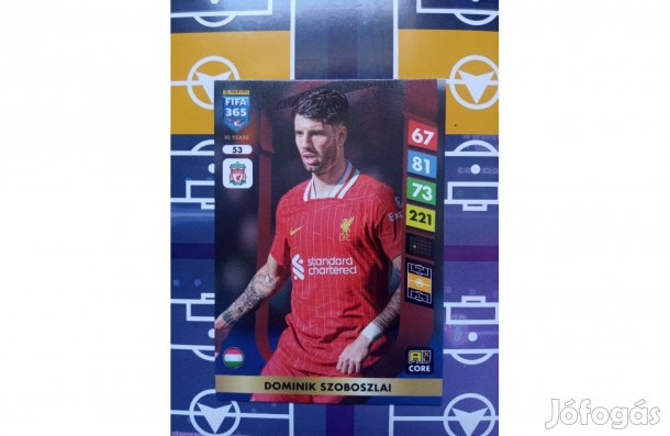Panini FIFA 365 Adrenalyn 2025 Szoboszlai Dominik kártya