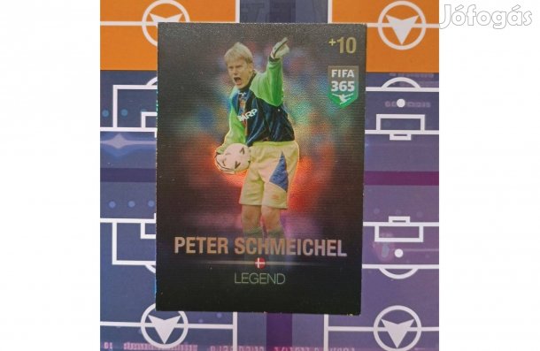 Panini FIFA 365 Adrenalyn Peter Schmeichel Legend focis kártya