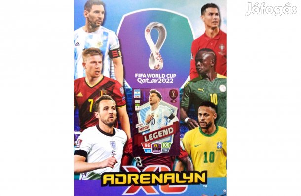 Panini FIFA World Cup Qatar 2022 Adrenalyn Messi Legend kártya