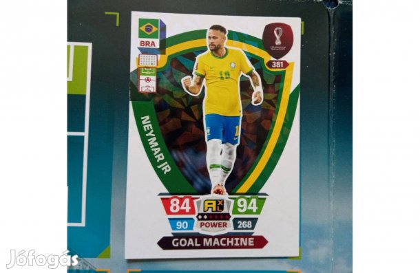 Panini FIFA World Cup Qatar 2022 Goal Machine Neymar focis kártya