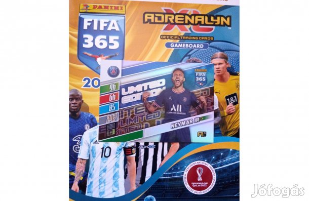 Panini Fifa 365 2022 Neymar Jr XXL Limited focis kártya