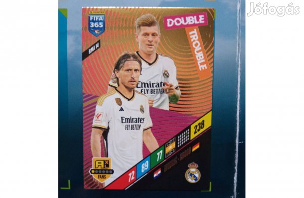 Panini Fifa 365 2024 Kroos-Modric Double Trouble kártya