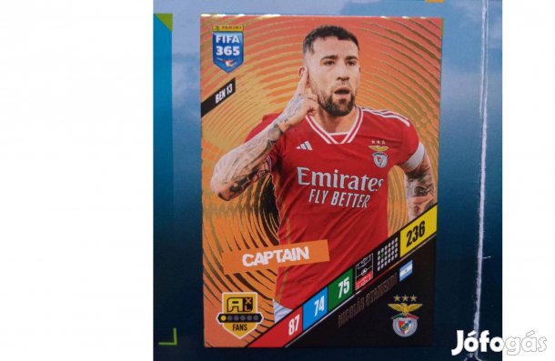 Panini Fifa 365 2024 Nicolás Otamendi Captain kártya