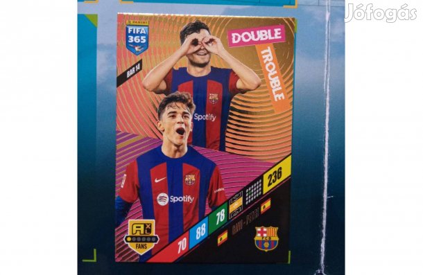 Panini Fifa 365 2024 Pedri-Gavi Double Trouble kártya