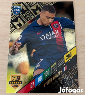 Panini Fifa 365 23-24 M3 Kylian Mbappé Momentum focis kártya
