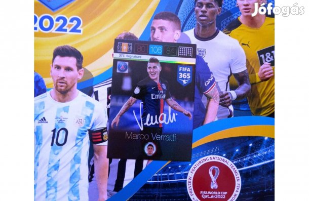 Panini Fifa 365 Adrenalyn Marco Verratti Signature focis kártya