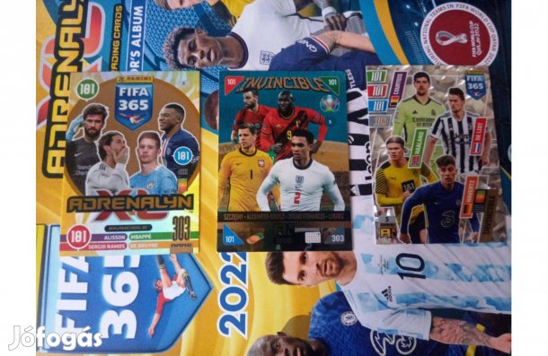 Panini Fifa 365 és Euro 2020 Invincible focis kártya