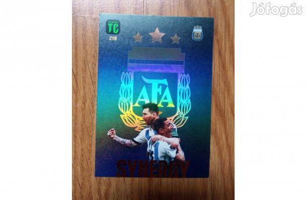 Panini Top Class 2023 Messi Di Maria Synergy kártya