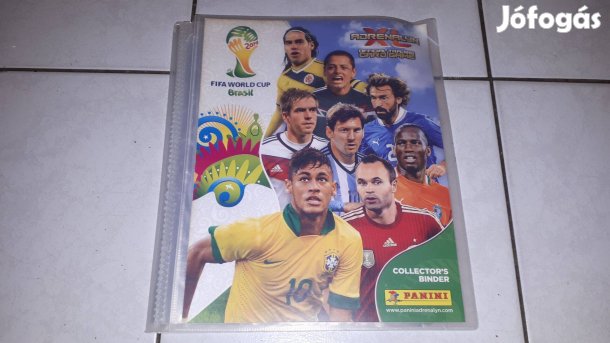 Pannini foci világbajnokság kártyaalbum kártyákkal