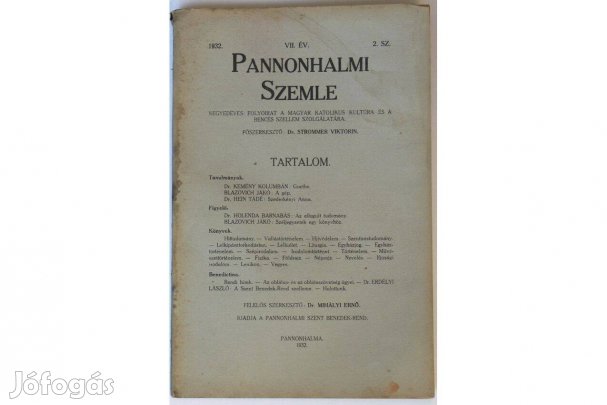 Pannonhalmi Szemle 1932. évf. 2. szám