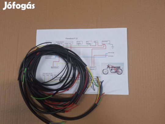 Pannónia P12 kábelköteg