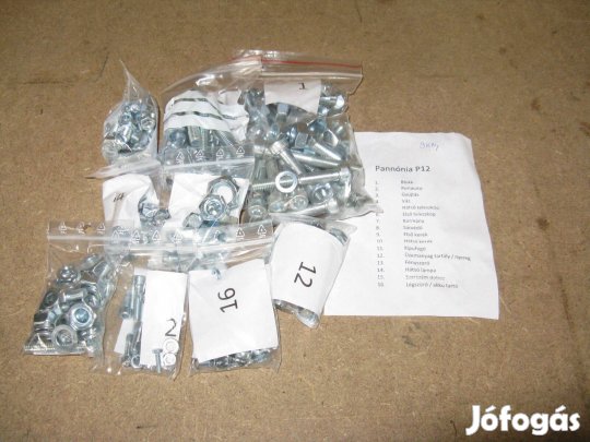 Pannonia P 12 blokk és váz csavar készlet