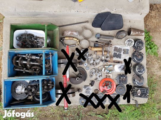 Pannonia alkatrészek kuplung lamellák Kuplung kosár Kuplung felöli lán