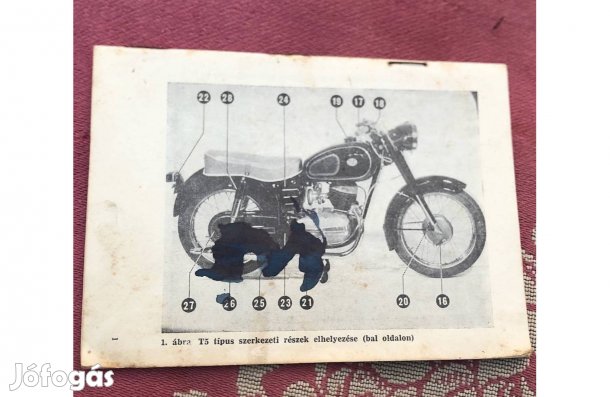 Pannónia motorkerékpár használati és kezelési utasítás 18000 Ft :Lenti