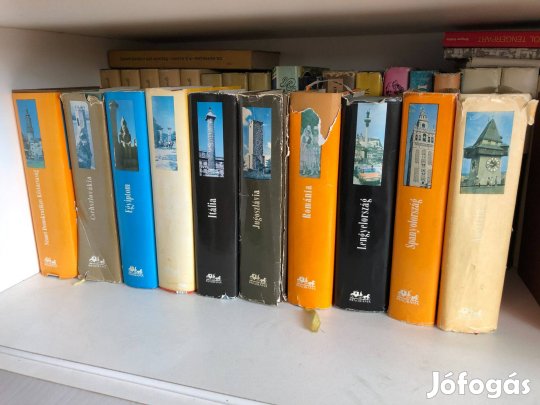 Panoráma kiadó Útikönyvek 11 db